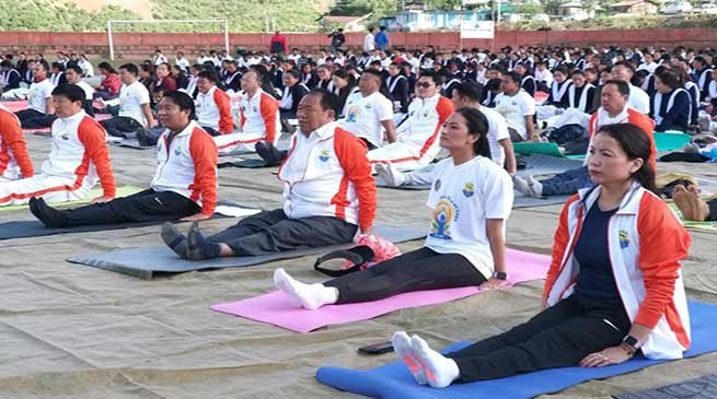 International Yoga Day celebrated throughout Arunachal Pradesh