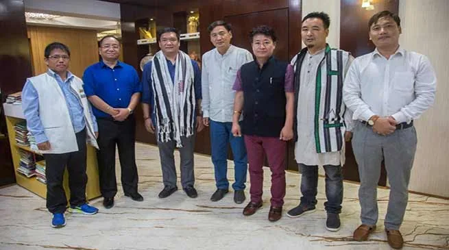 Itanagar: JDU legislature meet CM Khandu
