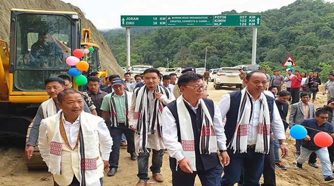 Arunachal: Joram-Koloriang road Package I & II flagged off