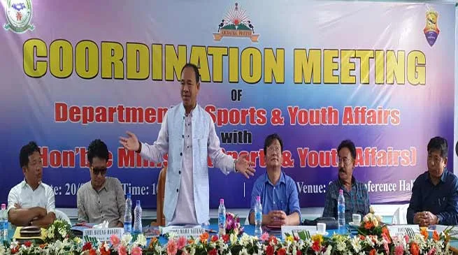 Arunachal: Natung asks officials to prepare roadmap for development of sports in state