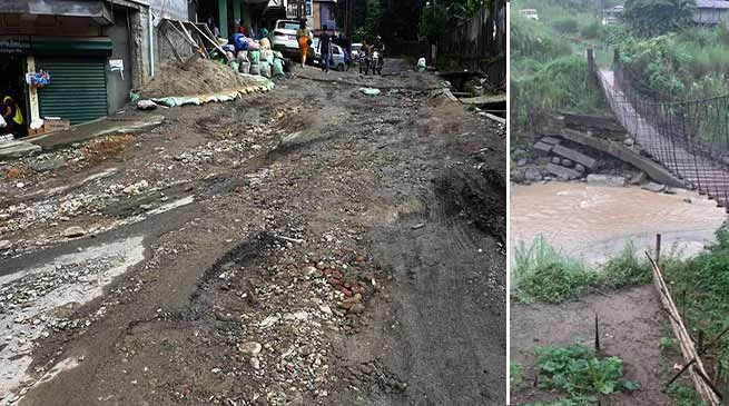 Itanagar:  pathetic roads, poor bridges and land slides create havoc among people