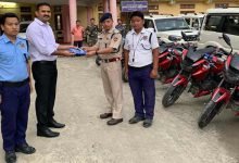 Itanagar: DC Capital Complex hands over motorcycles to Traffic Incharges