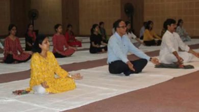 International Day of Yoga celebrated at Royal Global University