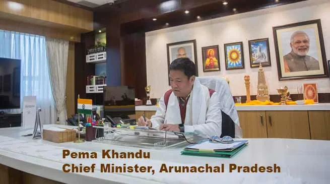 Pema Khandu joins office as CM, accorded red carpet reception