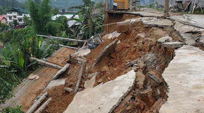 Itanagar: Heavy rains trigger landslides in capital complex