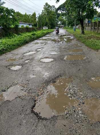 Arunachal: Dilapidated and potholes ridden roads, woes for Namsai public