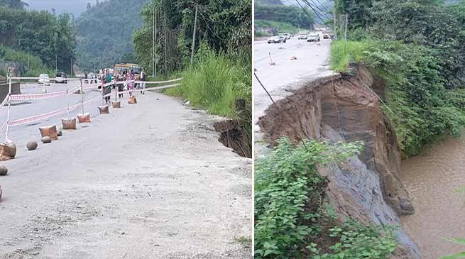Arunachal: Heavy rain triggered landslide on Itanagar-Naharlaugn NH-415