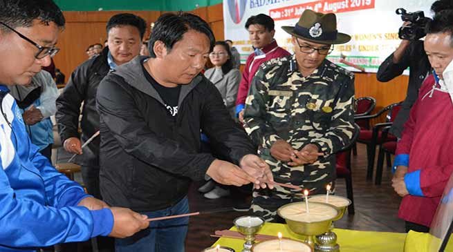 Tsering Tashi inaugurates 6th Late Dorjee Khandu memorial district level badminton tournament