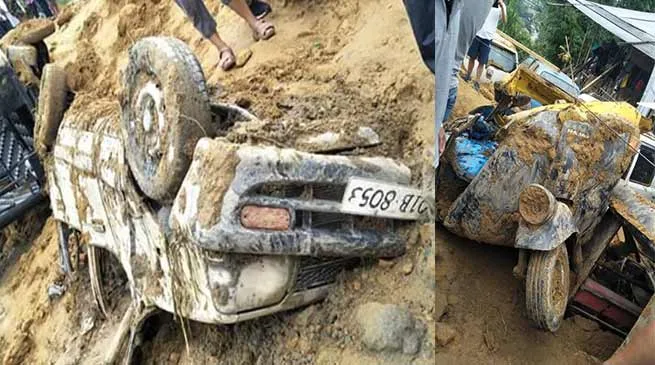 Arunachal: Huge Landslide in Itanagar, 2 injured,1 feared trapped 