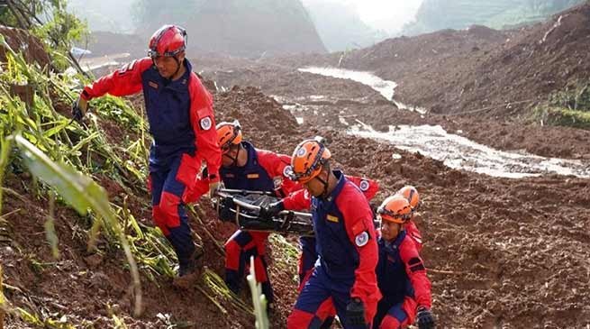 Landslide in China: 15 killed, over 40 still missing