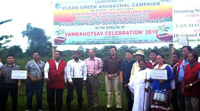 Clean – Green Arunachal Campaign:  6000 sapling planted in Lohit