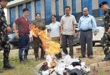 AP Secretariat Admin destroys 45 Kgs Seized Tobacco products worth Rs 50 thousand 