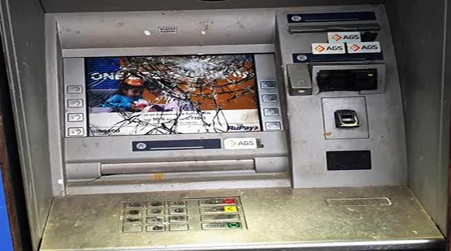 Itanagar: Miscreants vandalized ATM near AP Civil Secretariat