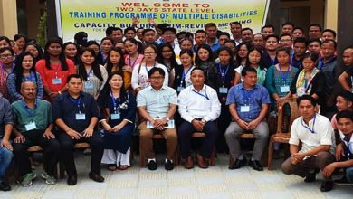 Itanagar: state level training programme on multiple disability with visually impaired cum environment building,