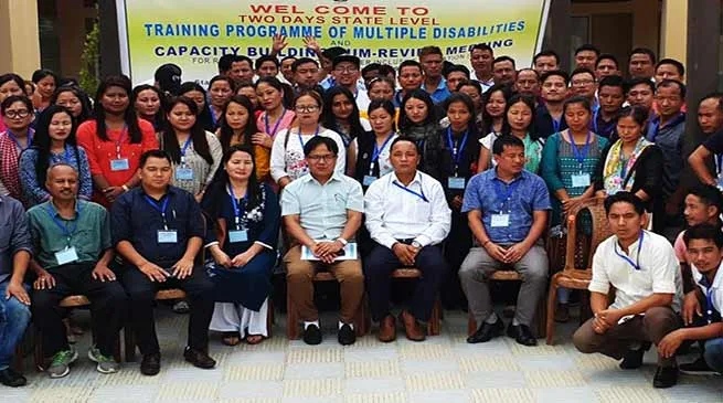 Itanagar: state level training programme on multiple disability with visually impaired cum environment building,
