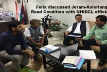 Arunachal: Felix discusses Joram-Koloriang Road Condition with NHIDCL officials