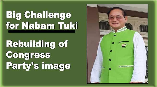 Nabam Tuki's First Priority is to regain the lost image of Congress party
