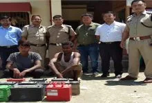 Arunachal: Two arrested for Car Batteries theft   