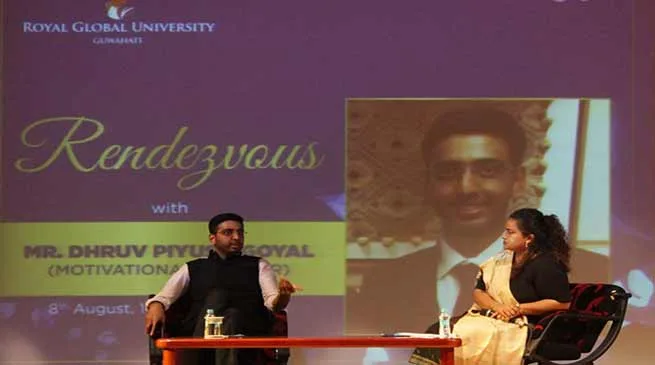 Assam: Harvard returned Dhruv Piyush Goyal visits Royal Global University