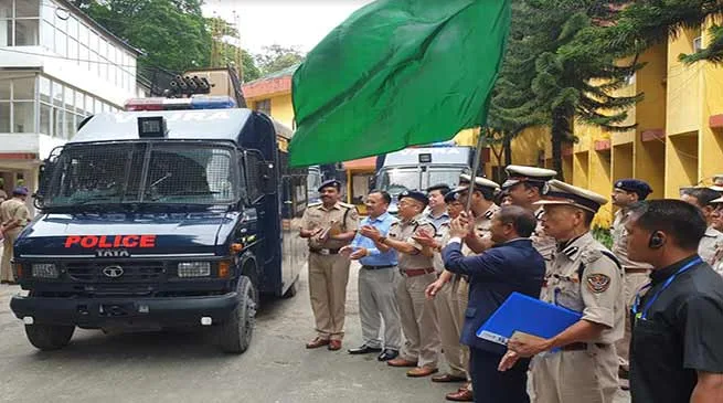 Itanagar: Felix flags off Riot Control Vehicle“ Vajra”