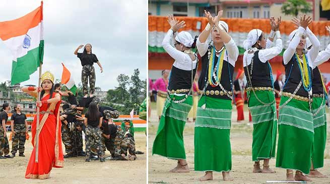 73rd Independence day celebrated all over Arunachal Pradesh