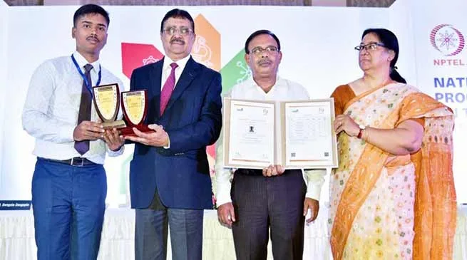 Arunachal: Pamir Roy, a NERIST Student received National Award from IIT Kanpur and IIT Kharagpur