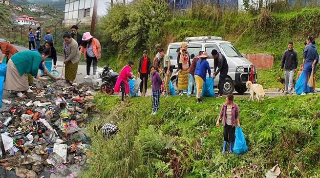 Swachhata Hi Seva: mass cleanliness drive held in Tawang