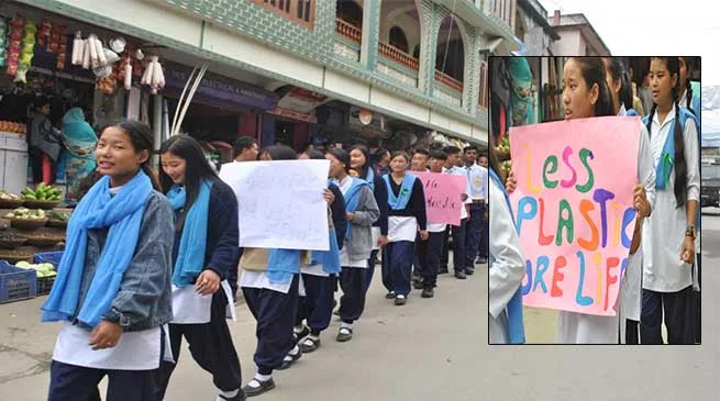 Arunachal: Rally against plastic use in Dirang