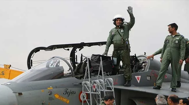  Rajnath Singh becomes first Raksha Mantri to fly ‘LCA Tejas’
