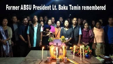 Arunachal: Former ABSU President Lt. Baku Tamin remembered