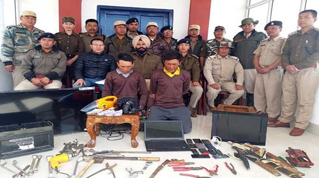 Arunachal: Tawang Police busted Gang of Burglars, Recovered large number of Stolen Goods