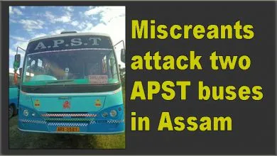 Miscreants attack two APST buses in Assam