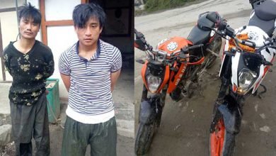 Arunachal: Jang police nab 2 bike lifters, 2 bikes recovered