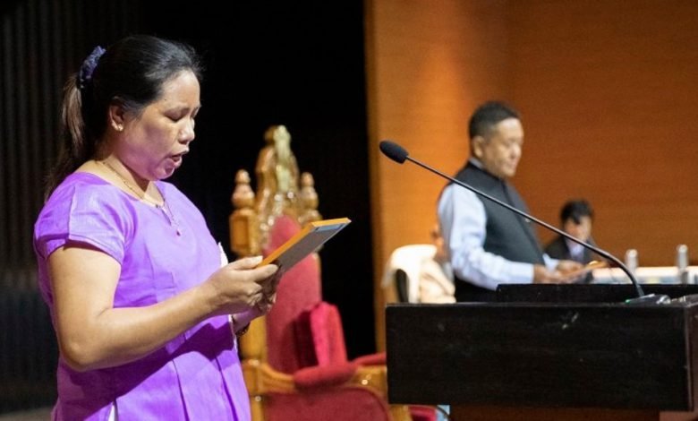Itanagar: Chakat Aboh takes oath as MLA  