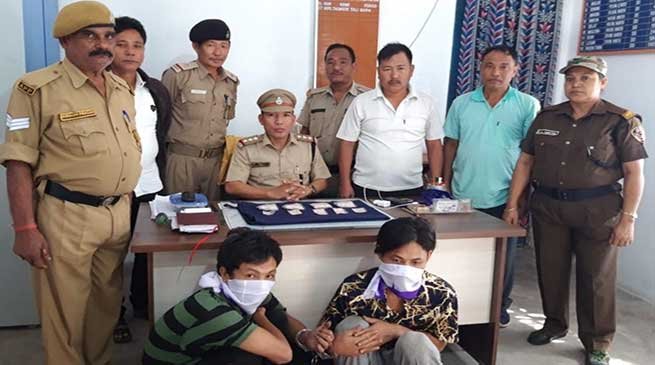 Arunachal: 2 drug dealers arrested, Brown Sugar Worth 1.2 Lakh Seized