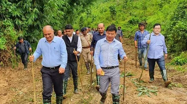 Arunachal: High level team led by CS inspected the site for Mega Food Park