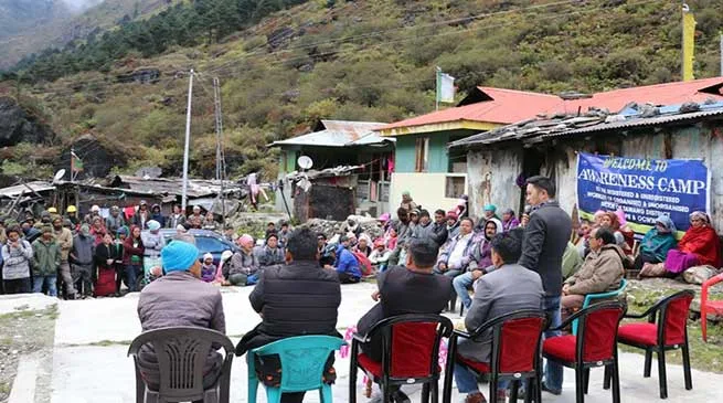 Tawang: APB&OCWWB conducted week long awareness camp for the labours