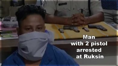 Arunachal: Man with 2 pistol arrested at Ruksin