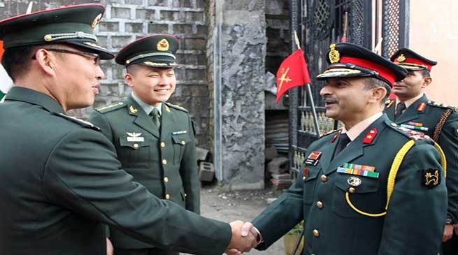 Indian Army and PLA jointly celebrate Chinese National Day