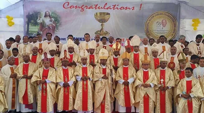 Arunachal: Catholics celebrates silver jubilee of Itanagar Bishop