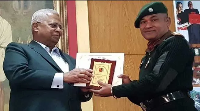 Lieutenant Palvinder Singh receives Appreciation Award