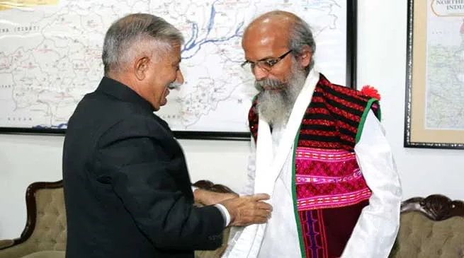 Arunachal: Union MoS (MSME) Pratap Chandra Sarangi calls on the Governor