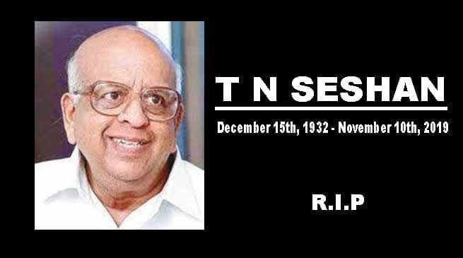 Former chief election commissioner TN Seshan passes away