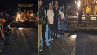 Itanagar: Carpeting with recycled plastic on NH-415 on trial basis
