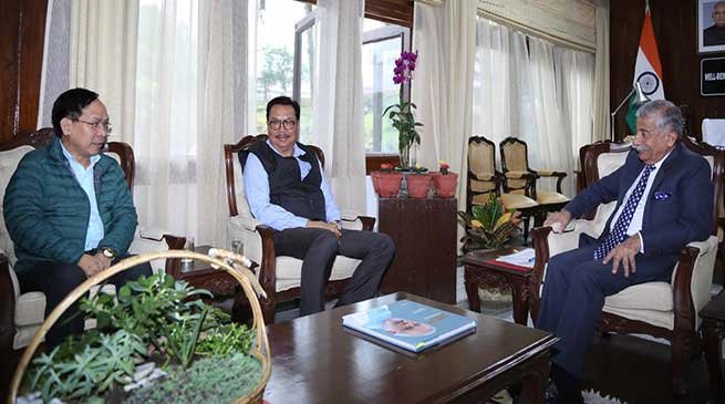 Arunachal: Dy CM Chowna Mein calls on the Governor