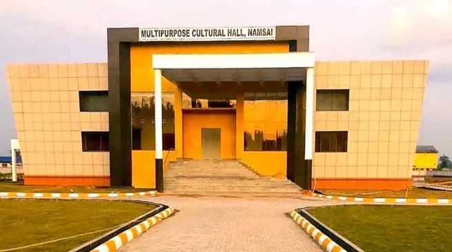 Multi Purpose Cultural Hall in Namsai a centerpiece and eye catching structure
