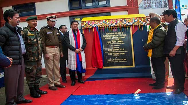 Arunachal: Khandu inaugurates new SP office building in Tawang