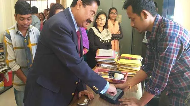 Itanagar: RGU goes live with Biometric Attendance system 