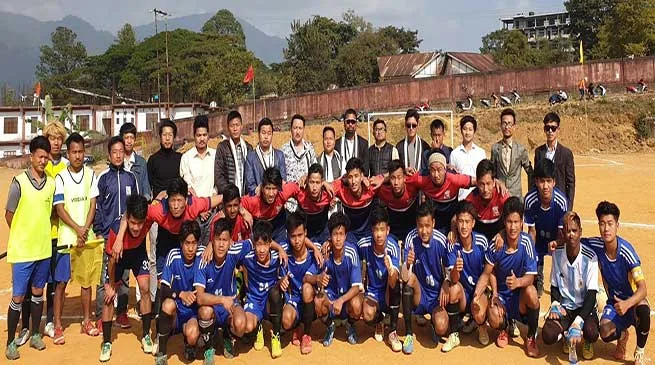 First ever new year football trophy : Barapani FC and Ward No-12 FC to play in final
