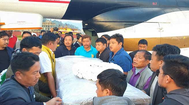 Arunachal: Body of late Mepung Cheda brought back